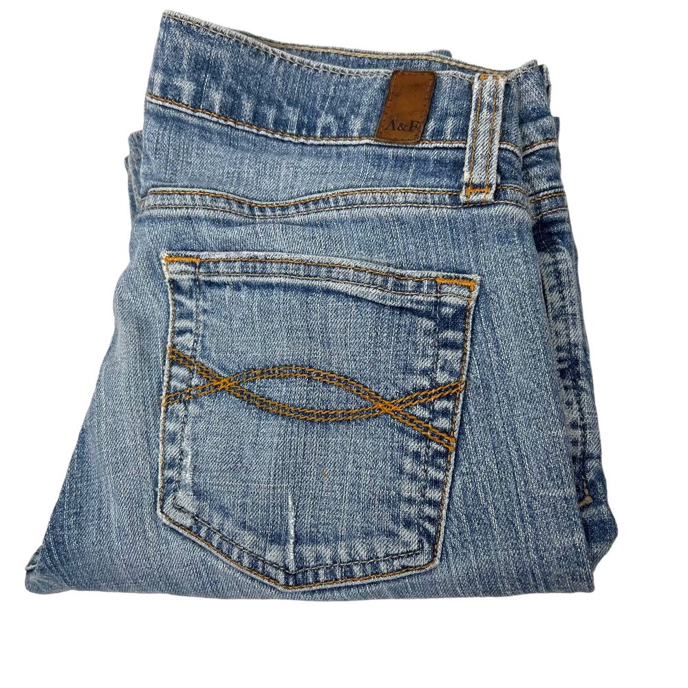 ABERCROMBIE & FITCH Erin Perfect Stretch Retro Slim Jeans 2 Short Retro Western